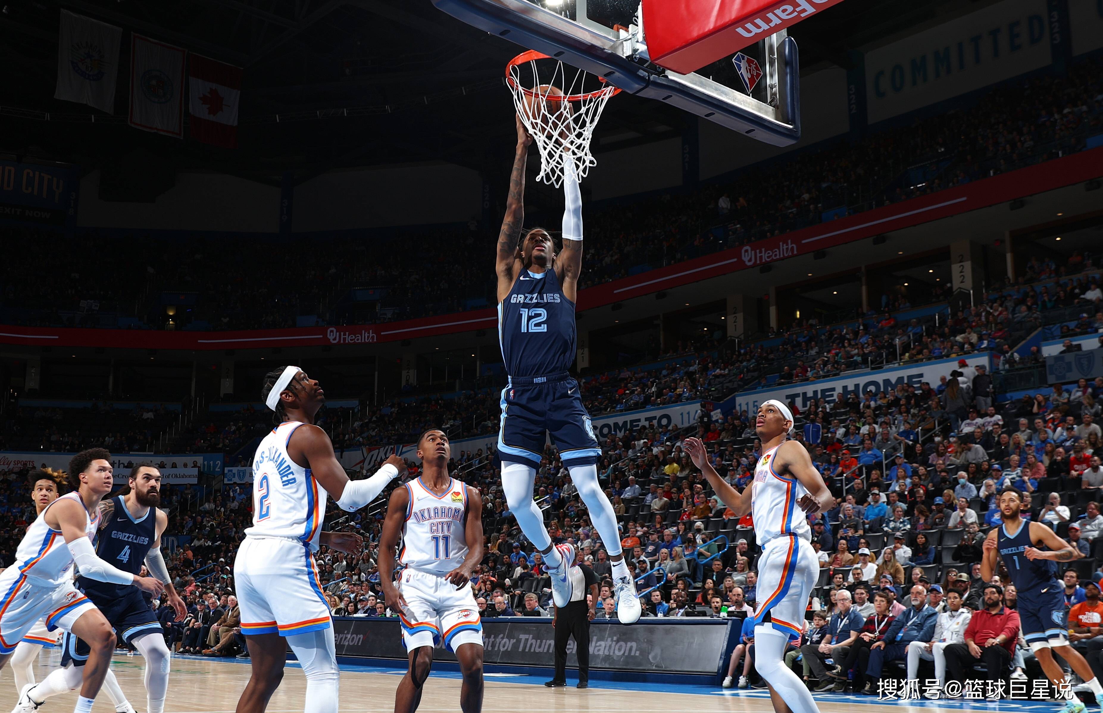 雷霆逆转吉林队，莫兰特刷新纪录